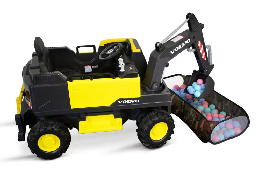 Elektro Kinderauto Volvo Excavator Bagger mit Lizenz 2x 35W 12V/10Ah Elektro Kinderauto Volvo Excavator Bagger mit Lizenz 2x 35W 12V/10Ah