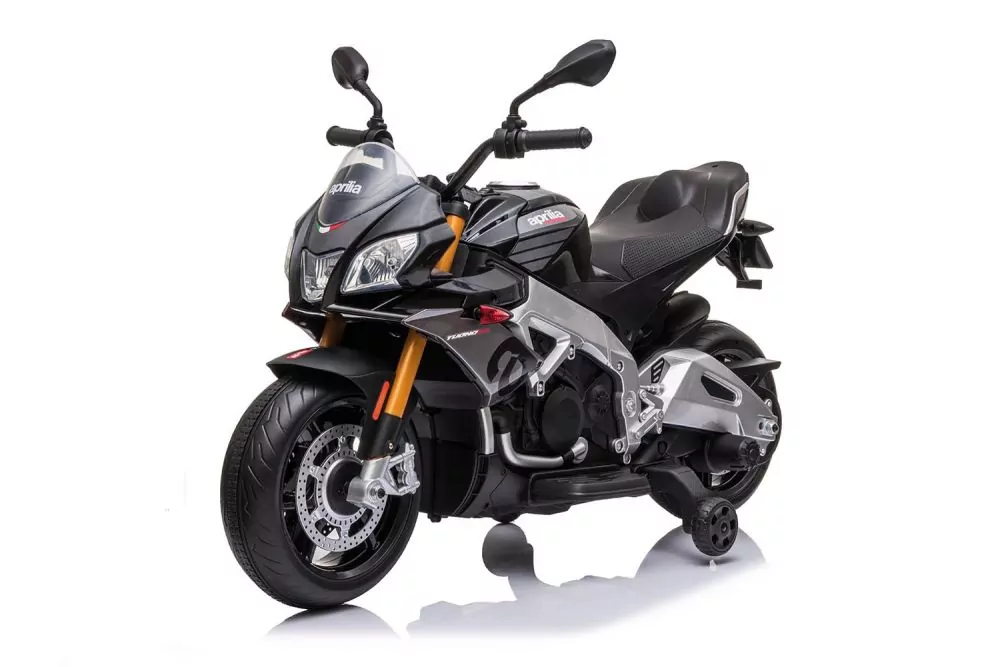 Lizenz Kinder Elektro Motorrad Aprilia Tuono V4 2x 20W 12V 7Ah Stützräder Lizenz Kinder Elektro Motorrad Aprilia Tuono V4 2x 20W 12V 7Ah Stützräder