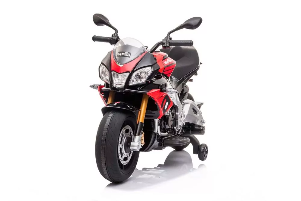 Lizenz Kinder Elektro Motorrad Aprilia Tuono V4 2x 20W 12V 7Ah Stützräder Lizenz Kinder Elektro Motorrad Aprilia Tuono V4 2x 20W 12V 7Ah Stützräder