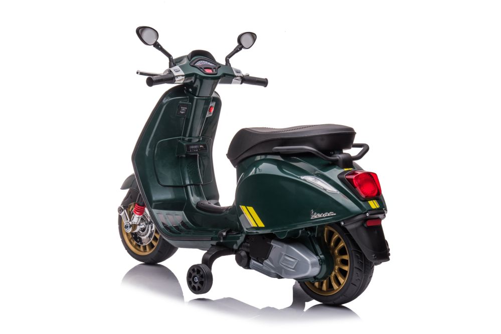 Elektro Kinder Motorrad Vespa Sprint mit Lizenz 1x25W 6V 4Ah