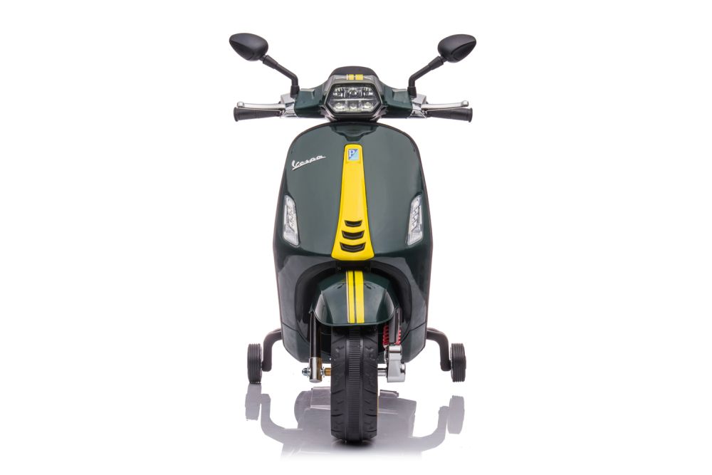 Elektro Kinder Motorrad Vespa Sprint mit Lizenz 1x25W 6V 4Ah