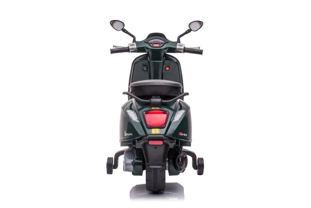 Elektro Kinder Motorrad Vespa Sprint mit Lizenz 1x25W 6V 4Ah