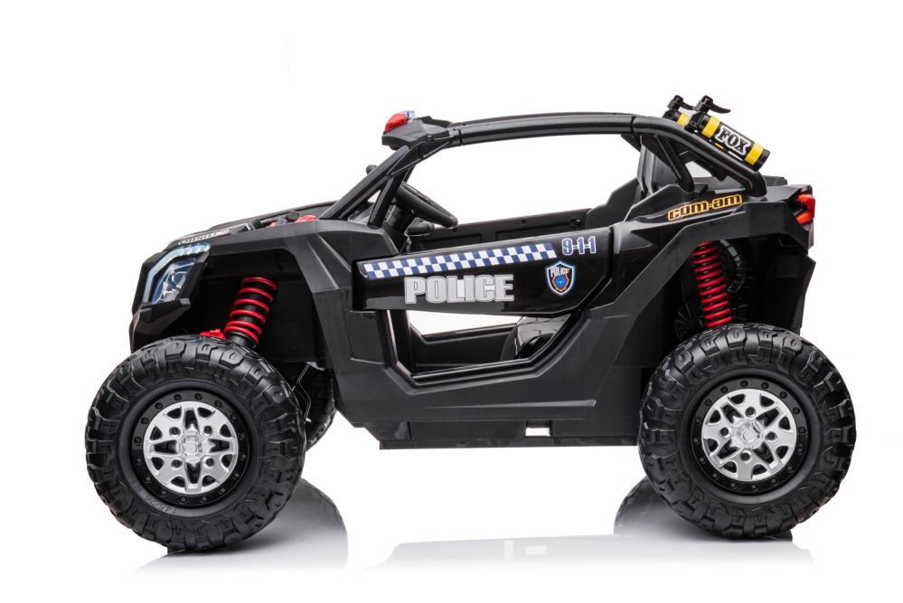 Elektro Kinderauto UTV Police Patroller 2-Sitzer 2x45W 12V/7Ah Offroad Buggy