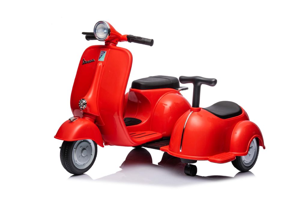 Elektro Kinder Motorrad Vespa 150 VL1T mit Beiwagen 1x30W 6V 4.5A