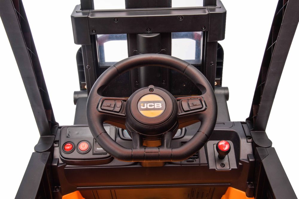 Kinder Elektro Auto Gabelstapler JCB Forklift 2x 30W 12V 7Ah