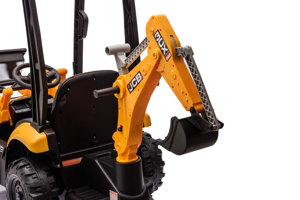 Elektro Kinder Traktor JCB 4 in 1 Bagger und Bulldozer 2x30W 12V/7Ah