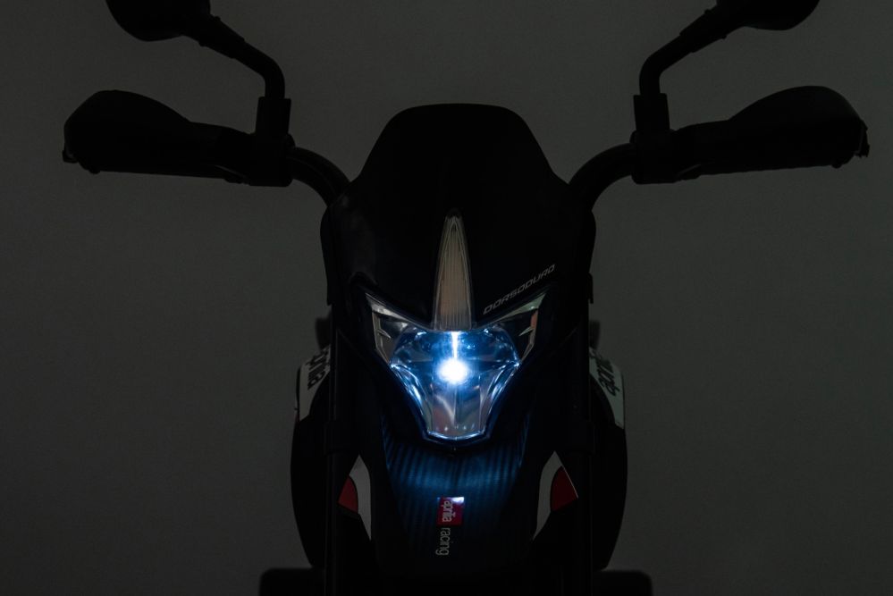 Elektro Kinder Motorrad Aprilia Dosodura Mini mit Lizenz 1x 18W 6V/4Ah