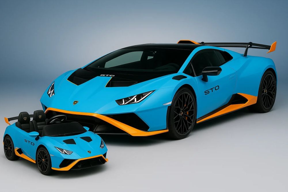 Elektro Kinderauto Lamborghini Huracan STO mit Lizenz 2x65W 12V/9Ah