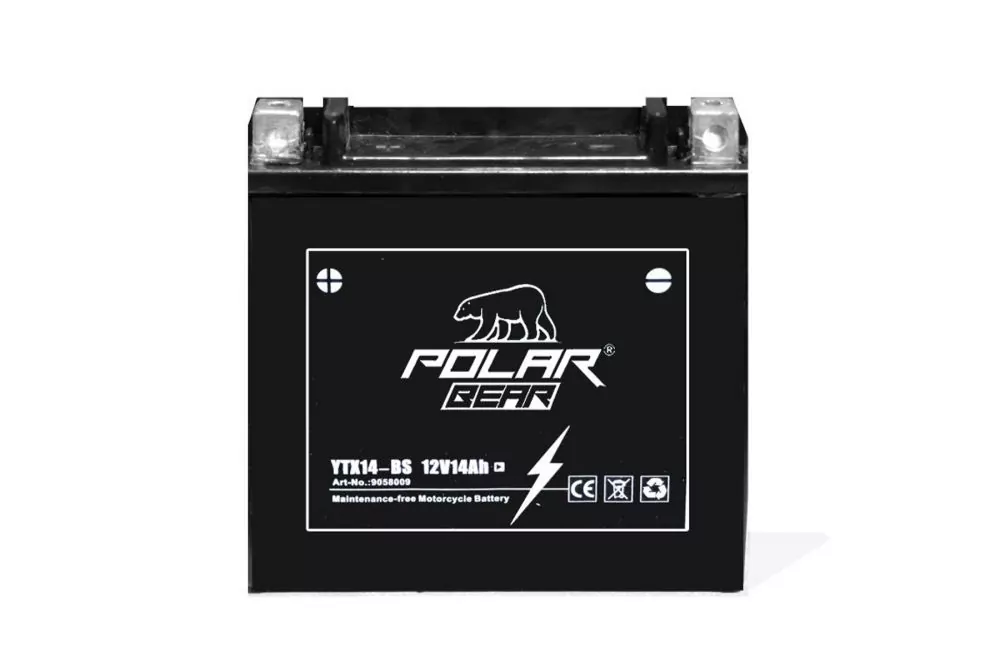 PolarBear Starter Batterie 12V 14Ah inkl. Säurepack YTX14-BS PolarBear Starter Batterie 12V 14Ah inkl. Säurepack YTX14-BS