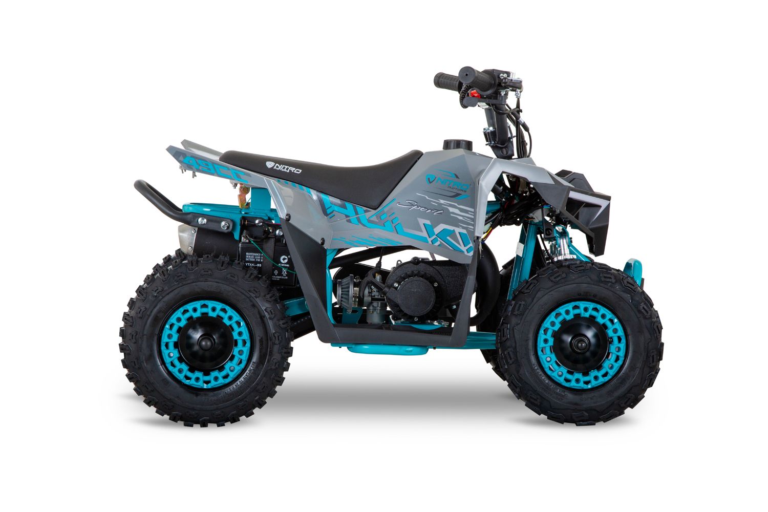 NITRO MOTORS 49cc Kinder Quad HULKI E-Start Sport 6”