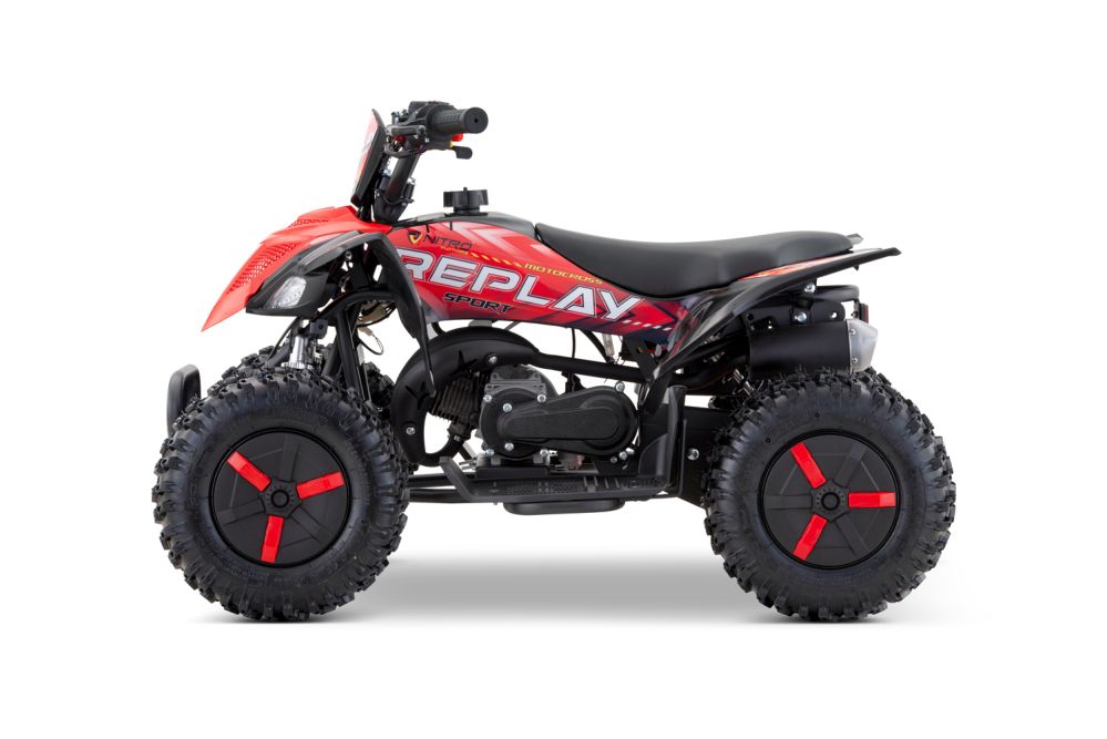 NITRO MOTORS 49cc mini Kinder Quad Replay E-Start Snowy-Profile L Sport 6"