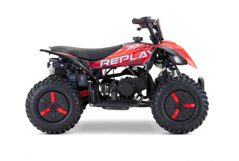 NITRO MOTORS 49cc mini Kinder Quad Replay E-Start Snowy-Profile L Sport 6"
