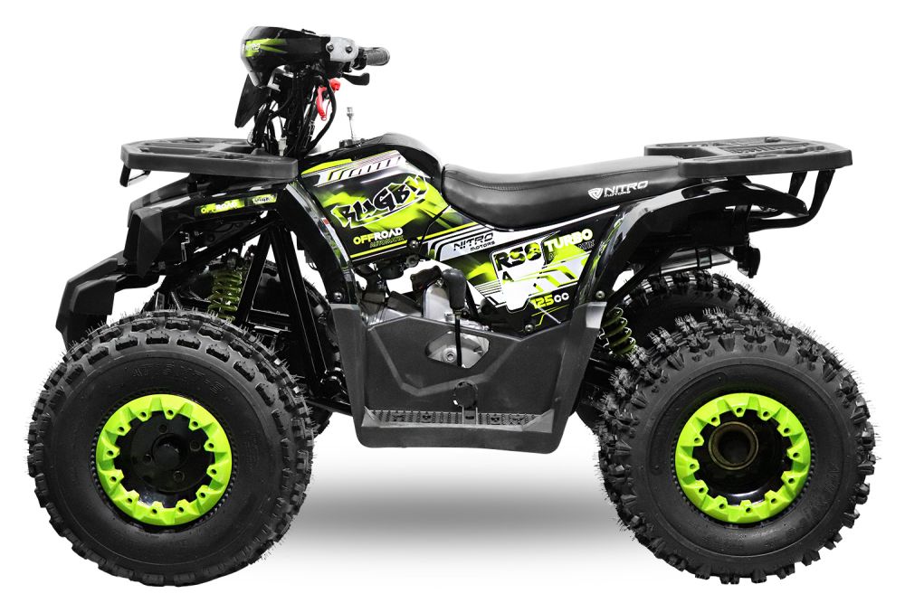 NITRO MOTORS 125cc midi Kinder Quad Rugby RS8-A Platin