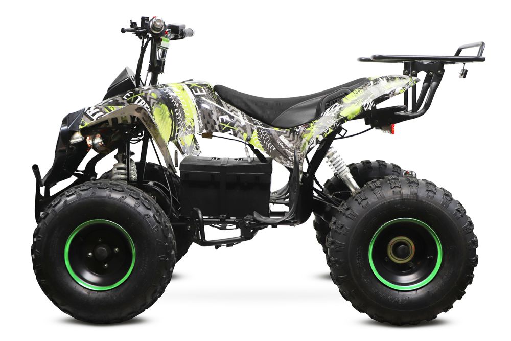 Warrior Eco Graffiti Version midi Quad 1000W S8 48V 8 Zoll Wellenantrieb mit Differential Atv Kinderquad