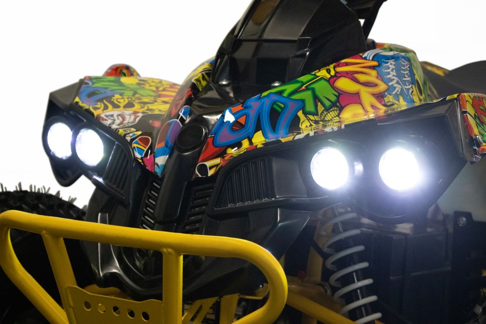 NITRO MOTORS 1000W 48V Eco midi Kinder Quad Warrior Sport 8" Graffiti