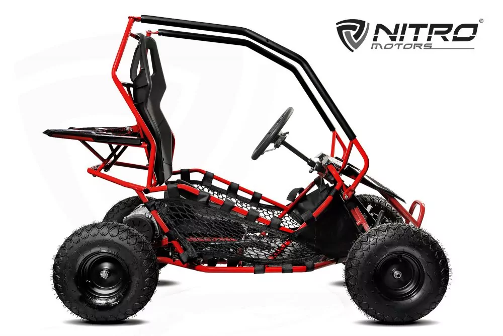 Nitro Motors Eco Gokart RACER 1000W 36V 2-Stufen Drossel Kinderbuggy Kinder-Quad