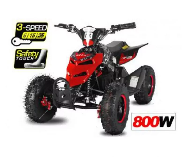 800W REPTI 6" MINIQUAD RG+ 3-Gesch. Kinderquad Bike