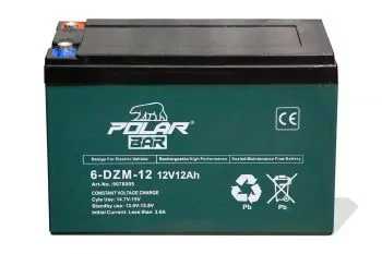 Polar Bär Batterie Blei Gel Akku 6-DZM-12 12V 12Ah für Quads und Bikes