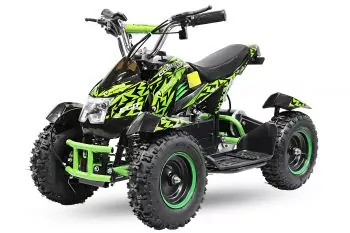  Nitro Motors Quad électrique 800W Eco Torino 6 Miniquad pour  Enfant Safety Touch Reverse 3-Speed - Noir